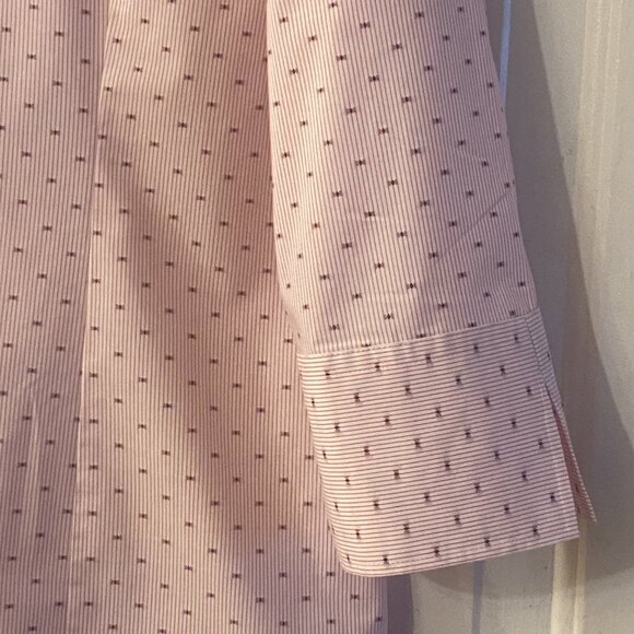 NEW The Outfitters by Lands'End Sz 14 Blouse Shirt 3/4 Sleeve Striped/Geometric - Picture 6 of 11